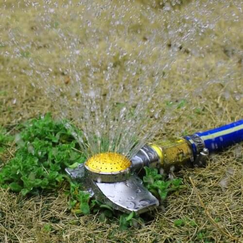 Metal Spot Sprinkler 360 Degree Square Circle Pattern Sprinkler with Gentle Water Flow Hose Sprinklers for Yard Lawn