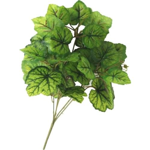 Simulation Plants Lifelike Artificial Leaf Stem Realistic Cloth Faux Leaf Artificial Plant Stem For Home Decor Photography Props