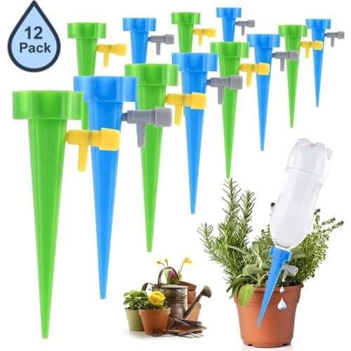 6/12pcs Automatic Drip Watering Irrigation Tool Garden Watering System Indoor Houseplant Spikes for Plants Flower Watering Kits
