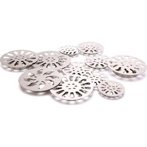 Stainless Steel Floor Drain Cover Overflow Round Anti-clogging Shower Drain Hair Catcher For Bathroom Wash Machine Toilet Sewer