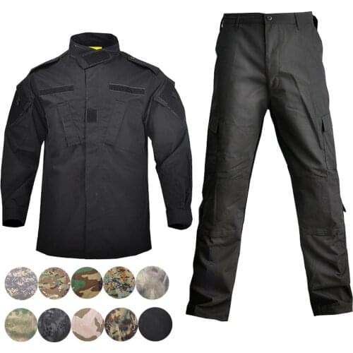 12 Colors Tactical Camouflage Suit Paintball Army Military Uniform Soldier Combat Airsoft Uniform Jacket + Pants Set