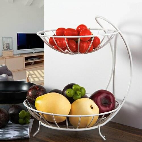 Creative fruit plate European-style home double fruit basket living room tea several sex snack plate large fruit plate LB40119