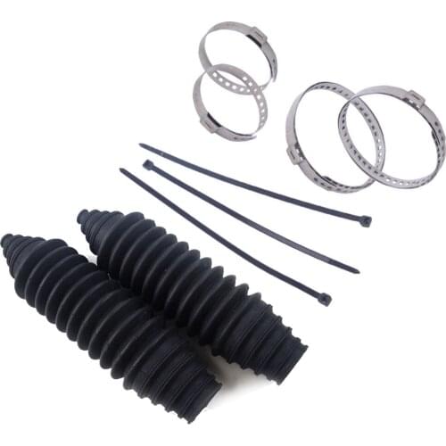 Universal Silicone Rack Pinion Steering Gaiter Pinion Boots+Cable Ties+Clamp Kit Auto Replacement Parts