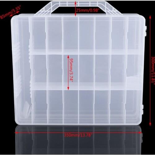 Universal Nail Polish Holder Organizer for 48 Bottles Adjustable Dividers Space Keep your desktop clean and tidy