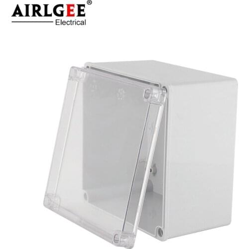 200*200*130mm high quality waterproof junction box transparent cover distribution box plastic box cable box control box splash