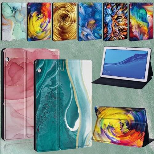 Tablet Cover for Huawei MediaPad T3 8.0"/T3 10 9.6"/T5 10 10.1"/MediaPad M5 Lite 10.1"/ M5 10.8 Inch Collapsible Protector Case