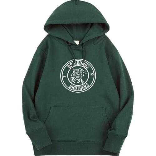 DSQ2 winter 100%cotton Hoodies tiger Sweatshirt Men Women Autumn Casual Warm Fleece Hoodie Male Harajuku Hip Hop Hooded Pullover