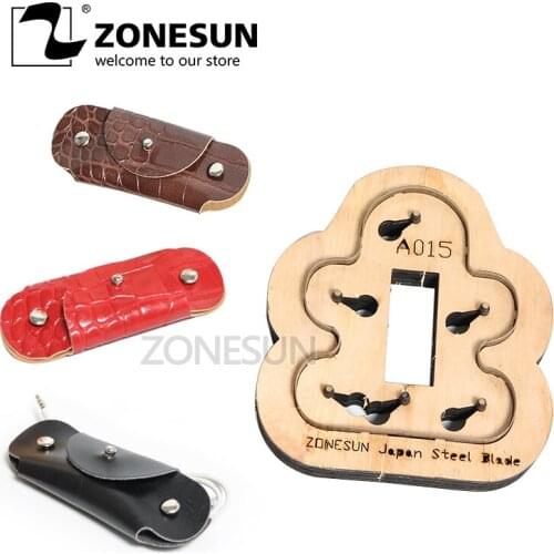 ZONESUN A105 leather punching die key fob cutting die for handmade key ring key cover earphone handicraft leather tool accessory