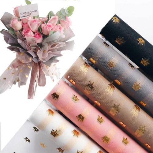 0.5*5M Tissue Paper Packaging Craft Paper Floral Crown Wrapping Scrapbooking Paper Gift Decorative Flower Paper Home Decoration