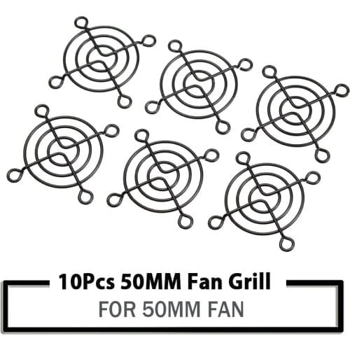 10PCS 5cm 50mm Black Metal Mesh Finger Guard Protective Net Fan Grill Computer Case Fan Grill