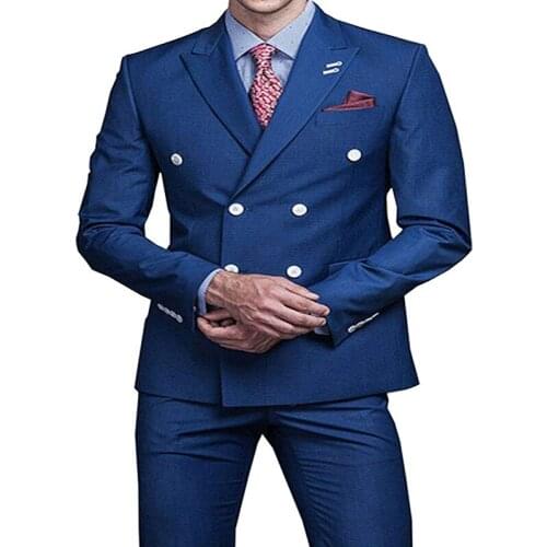 2020 New Dress Wear Custom Made Mens Suits Wedding Suits for Men Groom Slim Fit Business Men Suit Tuxedo Jacket Pant 2 Piece Set