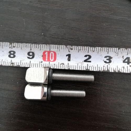23mm/19mm length Stainless Steel Manual Tip Sup Center Fin Screw Plate Long board Screw And Plate Smart Screw(10 pcs)