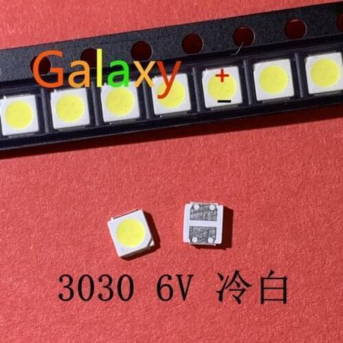 3030 backlight high power LED dual chip 6V JUFEI AOT cool white PT30A66 TV dedicated Cool white PT30A66 TV 500PCS