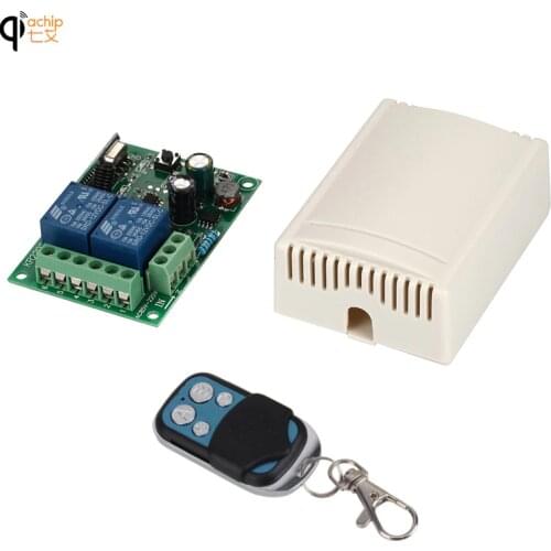 433 Mhz Universal Wireless Remote Control Switch AC 85V ~ 250V 110V 220V 2CH Relay Receiver Module and RF 433Mhz Remote Controls