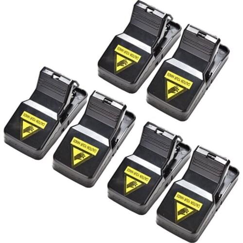 6Pcs Reusable Rat Catching Mice Mouse Traps Mousetrap Bait Snap Spring Rodent Catcher Pest Control