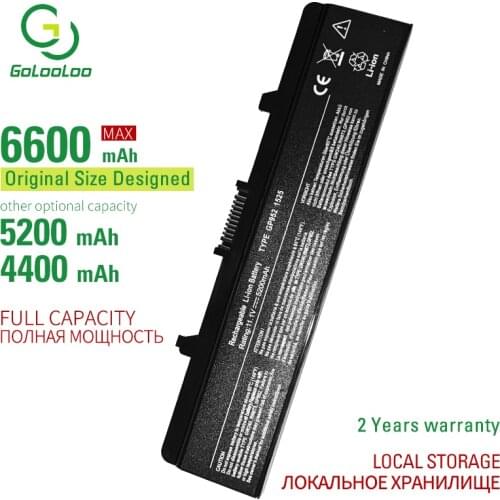 6600mAh 6CELL New Laptop battery For DELL Inspiron 1525 1526 1545 1546 Vostro 500 CR693 GW240 GW241 GW252 HP277 HP297 PP29L M873