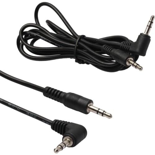 3.5mm Right Angle Male to 3.5mm Male Stereo Audio Cable Car Aux Extension Cord