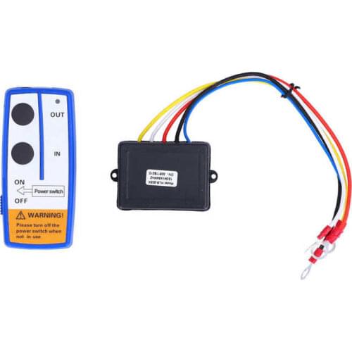 Automobiles universal steering wheel remote control 12V Electric Winch Wireless Remote Control System Transmitter Receiver Kit