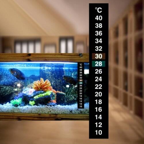 1Pcs Digital Aquarium Fish Tank Thermometer Temperature Sticker Dual Scale Control Tools Products Kitchen Accessories Hot Sales