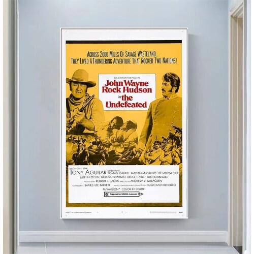 CP1030 The Undefeated (2) Classic Hot Movie Print Silk Fabric Poster Indoor Wall Art Decor Gift