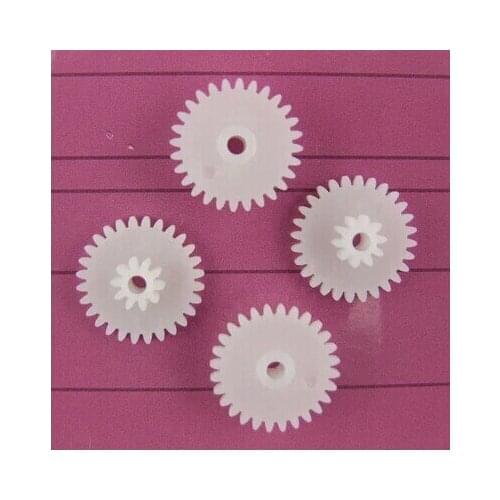 Double gear 0.5 modulus 28102B reduction gear teeth gear plastic laminated DIY model toy car accessories handmade materials