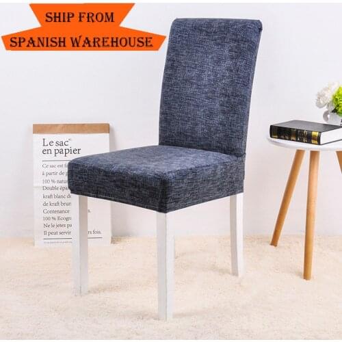 Chair Cover Elastic for Dinning Room Stretch Office Slipcovers Armless Kitchen Wedding Banquet Hotel Chair Slipcover 1/2/4/6