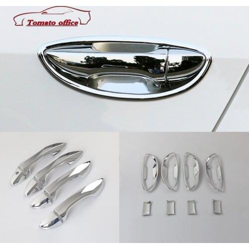 2014-2016 for Toyota Corolla E170 ABS Chrome Car Door Protector Handles Car Door Protector Handle Bowl Cover Trim Accessories