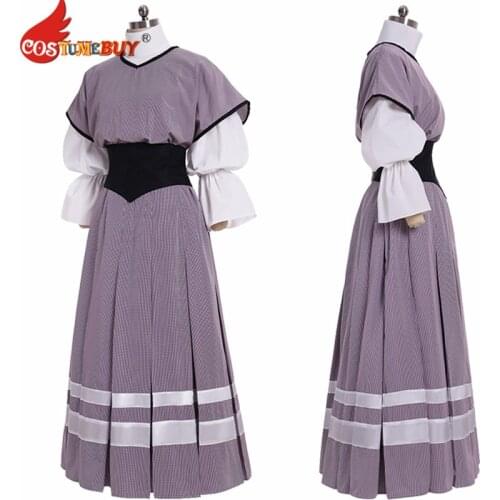 Costumebuy Victorian Edwardian Women Dress Jumper Dress Costume Women long dress Ball Gown Custom Made any size/color