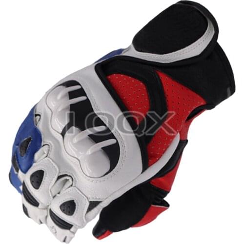 Alpine GPX Motorbike Motorcycle Leather Racing Gloves Motocross ATV Bike Riding Gloves