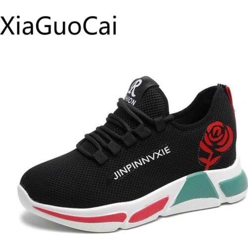 Fashion Flowers Womens Casual Shoes Lightweight Summer Ladies Casual Flat Shoes Non-slip Soft Bottom Women Sneakers