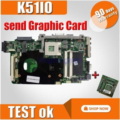 Laotop motherboard+1GB GT220M Graphic Card For Asus K51 K51IO K61IC K70IO Pro66IC X66IC K61IC Pro79L K70IC X70I laptop Mainboard