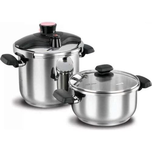 Korkmaz Çelik Vita Model 4 Piece Pressure Cooker Set