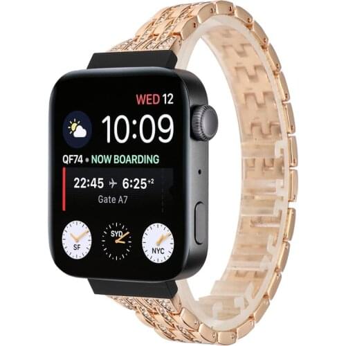 Metal diamond strap band for xiaomi smart watch 18mm watchbands for huawei B5 watch series 1 bands