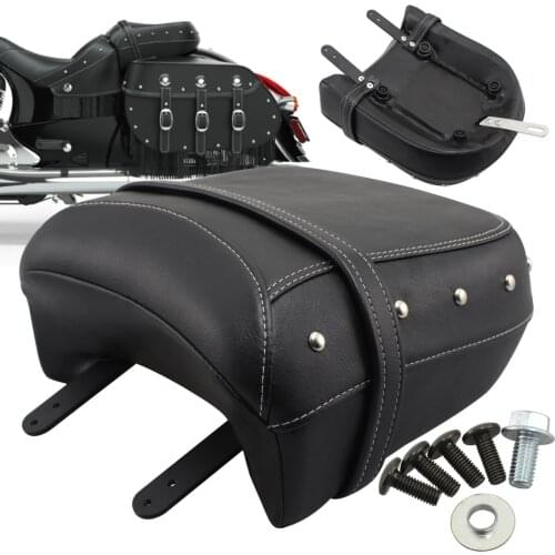 Motorcycle Black Rear Passenger Seat For Indian Chief Classic Vintage Chieftain Dark Horse 14-18 Springfield 16-18