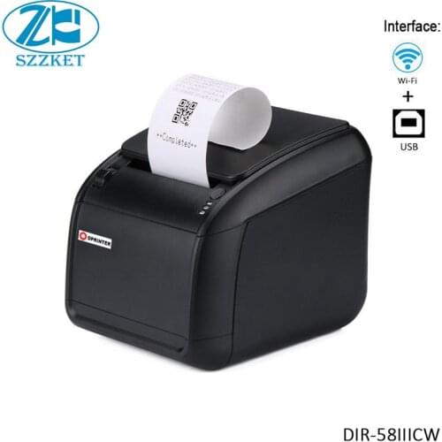 Desktop WIFI Thermal Receipt POS Printer with Auto Cutter Restaurant Bill Printer