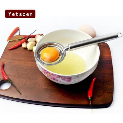 Stainless steel Egg Yolk Seperator Divider Eggs Steamer Cooker Kitchen Cooking Gadget Sieve Tool Egg Holder