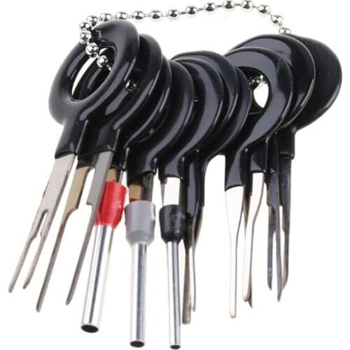 2021 New 11Pcs Car Terminal Removal Tool Kit Wire connector Pin Release Extractor Puller Needle Remove Tool