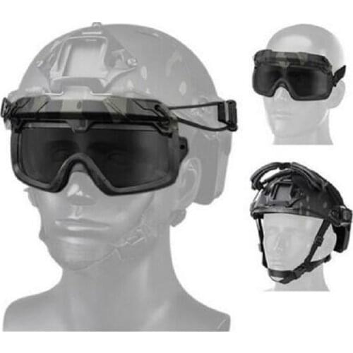 New Hunting Airsoft Split Goggle Mask Safety Goggles Lens For Tactical helmet
