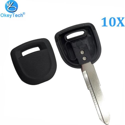 OkeyTech 10pcs/lot For Mazda Transponder Key Shell Uncut Blade Auto Car Key Cover Case Fob No Chip for M3 M6 Escape Edge Lincon