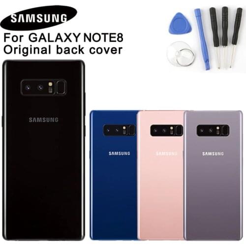 Samsung Original Back Cover Cases for Samsung GALAXY Note8 Note 8 N9500 N9508 SM-N950F N950F Glass Housing Free Tools 6 colors