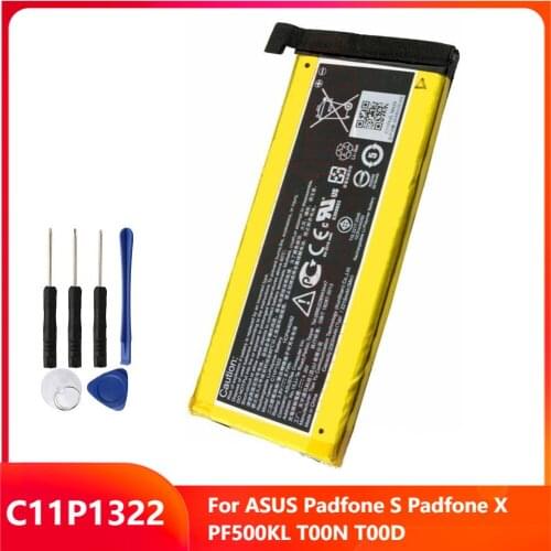Original Replacement Phone Battery C11P1322 For ASUS Padfone S Padfone X PF500KL T00N T00D Genuine Rechargable Batteries 2300mAh