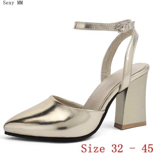 Sexy High Heels Women Pumps Slingbacks High Heel Shoes Woman Party Wedding Shoes Small Plus Size 32 33 - 40 41 42 43 44 45