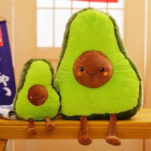 50cm Large Size Avocado Fruits Cute Plush Toys Stuffed Dolls Cushion Pillow For Kids Children Christmas Gift Appease Girls Baby