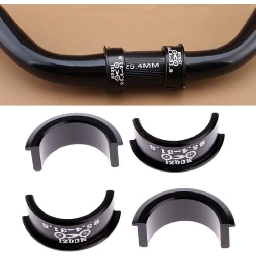 QILEJVS 4Pcs Bicycle Handlebar Shim 25.4mm to 31.8mm Stem For Fixed Gear MTB Road Bike
