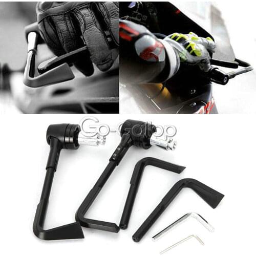 Black 7/8" 22mm Brake Clutch Levers Protect Guard For Honda Suzuki Yamaha Kawasaki