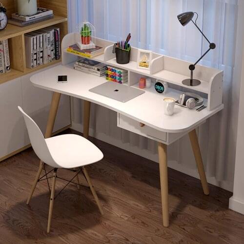 Solid Wood Leg Computer Desk Desktop Desk Home Bedroom Desk Simple Table Simple Dormitory Student Writing Desk Kids Desk Kiddesk