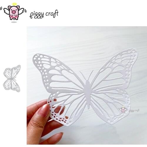 Piggy Craft metal cutting dies cut die mold Butterfly decoration Scrapbook paper craft knife mould blade punch stencils dies