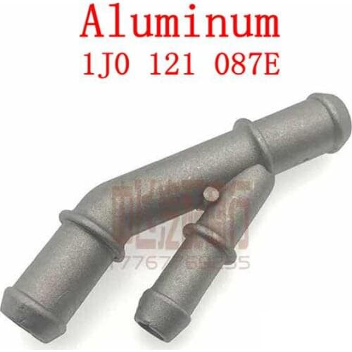 Aluminium Alloy Cooling Coolant T-Fitting Hose Pipe Connector For VW MK4 Golf Jetta Bettle A3 S3 TT 1.8T 1J0121087E 1J0122109AQ