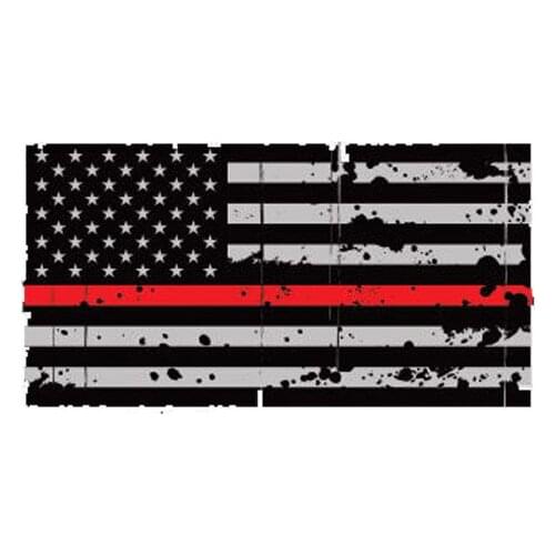 Tattered American Flag Car Stickers Styling Decals Car Window Decals Window Bodywork Vinyl Car Interior KK14*7cm