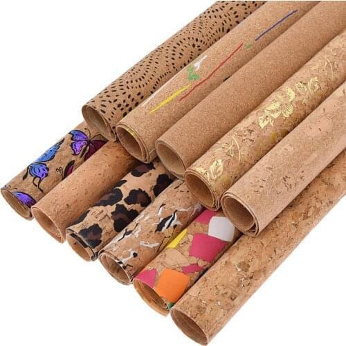 Retro Style Soft Cork A4 Fabric For Patchwork Garment DIY Sewing Craft Bag Shoes Bow Material Sheet Supplies